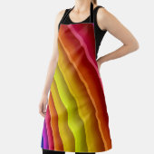 Paarse, rode en gele regenboogkolom schort (Insitu)