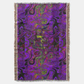 Paarse, rode en gele vuursteen in het bloed deken (Voorkant Verticaal)