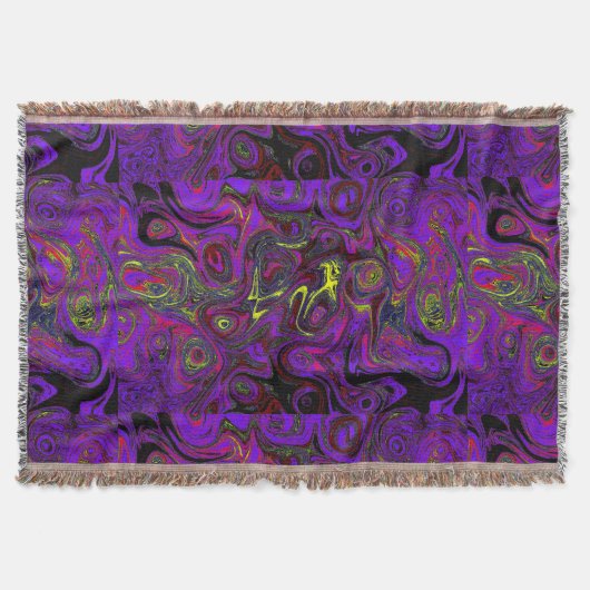 Paarse, rode en gele vuursteen in het bloed deken (Voorkant)