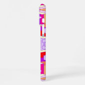 Paarse, rode en Oranje telefoonhoes iPhone Hoesje (Linkerkant)