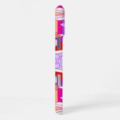 Paarse, rode en Oranje telefoonhoes iPhone Hoesje (Rechterkant)