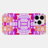 Paarse, rode en Oranje telefoonhoes iPhone Hoesje (Achterkant horizontaal)