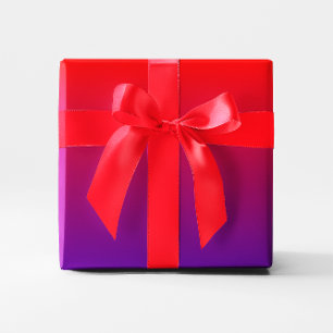 Paarse rode gradiënt cadeaupapier