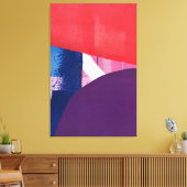 Paarse & Rode Graffiti - Street Art Collectie Canvas Afdruk (Insitu (Woonkamer))