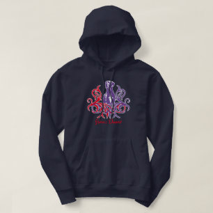 Paarse Rode Great Dane Hoodie