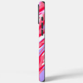 Paarse Rode Kleurrijke Abstracte Marmeren Vloeibar Case-Mate iPhone Case (Achterkant / Links)