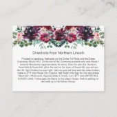 Paarse rode Mauve roze spray behuizing Kaarten (Achterkant)