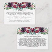 Paarse Rode Mauve Roze Spuit Enclosure Kaarten (Voorkant / Achterkant)