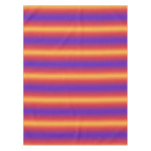 Paarse rode Oranje gradiëntstrips Tafelkleed (Voorkant)