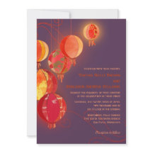 Paarse rode papieren lantaarns