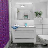 Paarse rode patroonschildergordijn douchegordijn