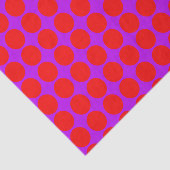 Paarse Rode Stippen Tissuepapier (Detail)