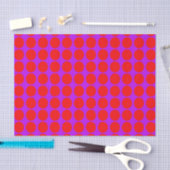 Paarse Rode Stippen Tissuepapier (Craft)