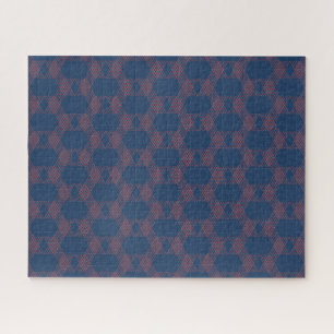 Paarse, rode, trendy, coole moderne decoratieve ku legpuzzel