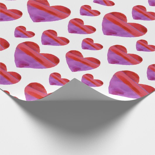 Paarse rode Waterverf maakt het mogelijk om papier (Hoek)