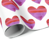 Paarse rode Waterverf maakt het mogelijk om papier (Rol Hoek)