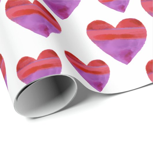 Paarse rode Waterverf maakt het mogelijk om papier (Rol Hoek)