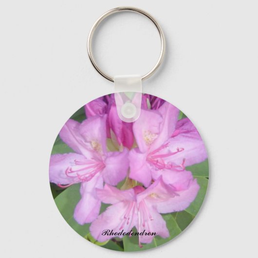 Paarse Rododendron Sleutelhanger (Voorkant)
