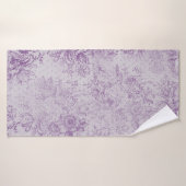 paarse, roestachtige, shabbykwikhoudende, bleke la badhanddoek (Badhanddoek)