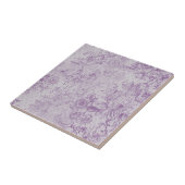 paarse, roestachtige, shabbykwikhoudende, bleke la tegeltje (Zijkant)