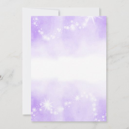 Paarse Roller Schaats Verjaardagsuitnodiging Kaart (Achterkant)