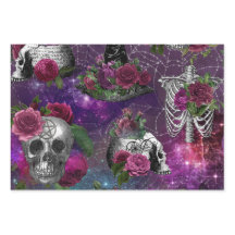 Paarse Romantische Gothische Witch en Rozen