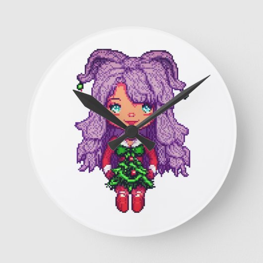 Paarse Ronde Klok (Voorkant)