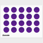 Paarse Ronde Sticker – Getextureerde Bovenkant, Ef (Vel)