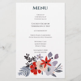 Paarse Rood Blauw Blush Roze Bloemen Bruiloft