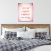 Paarse Rood Holistisch gedichtenkunstcanvas Canvas Afdruk (Insitu (Slaapkamer))