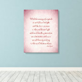 Paarse Rood Holistisch gedichtenkunstcanvas Canvas Afdruk (Insitu (Houten vloer))