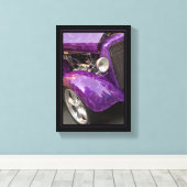 Paarse rook canvas afdruk (Insitu (Houten vloer))