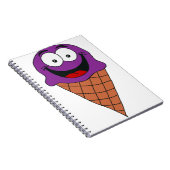 Paarse roomijs notitieboek (Rechterzijde)