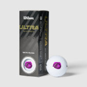 PAARSE ROOS 2 GOLFBALLEN (Verpakking)