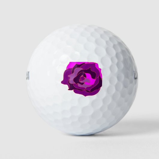 PAARSE ROOS 2 GOLFBALLEN (Voorkant)