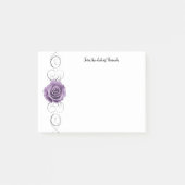 Paarse Roos Aangepaste notities Post-it® Notes (Voorkant)