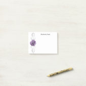 Paarse Roos Aangepaste notities Post-it® Notes (Op bureau)