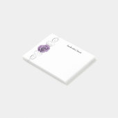Paarse Roos Aangepaste notities Post-it® Notes (Schuin)