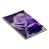 Paarse Roos Bloemventilator Natuur Notitieboek (Rechterzijde)