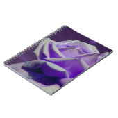 Paarse Roos Bloemventilator Natuur Notitieboek (Linkerzijde)