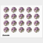 Paarse Roos Bouquet Envelope Stickers (Vel)