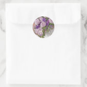 Paarse Roos Bouquet Envelope Stickers (Tas)
