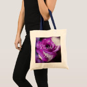 Paarse Roos Bride Tote Bag (Voorkant (product))