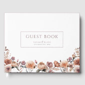 Paarse Roos bruiloft gastenboek (Voorkant)