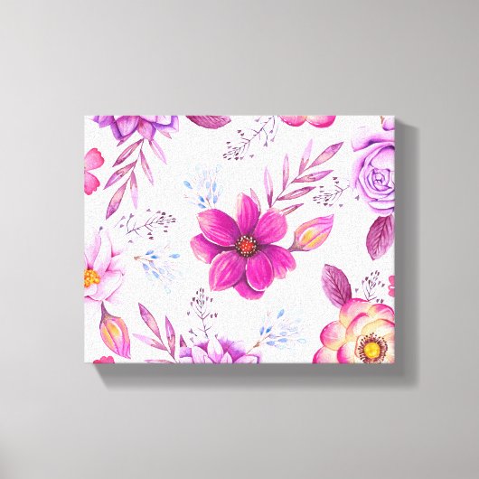 Paarse roos canvas afdruk (Voorkant)