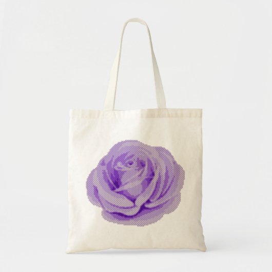 Paarse Roos Canvas tas (Voorkant)