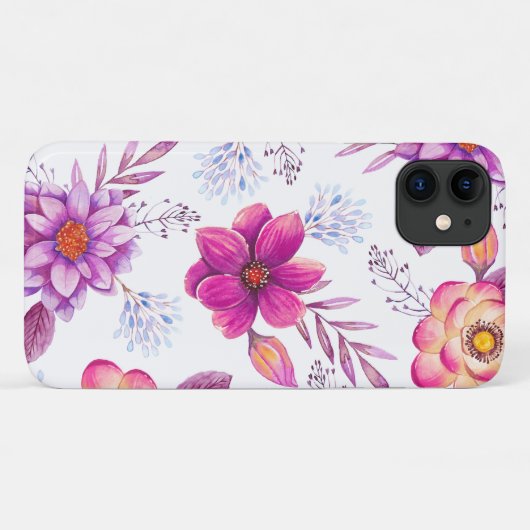 Paarse roos Case-Mate iPhone case (Achterkant (horizontaal))