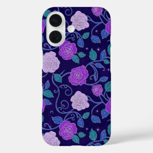 Paarse Roos iPhone 16 Hoesje