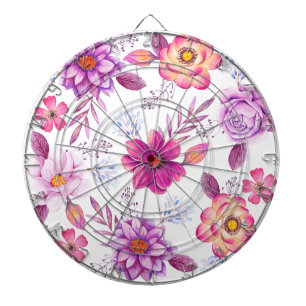 Paarse roos dartbord