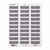 Paarse Roos Etiket (Full Sheet)